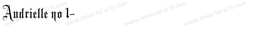 Audrielle no 1字体转换